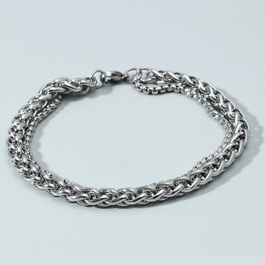 Titanium Steel Men'S Bracelet